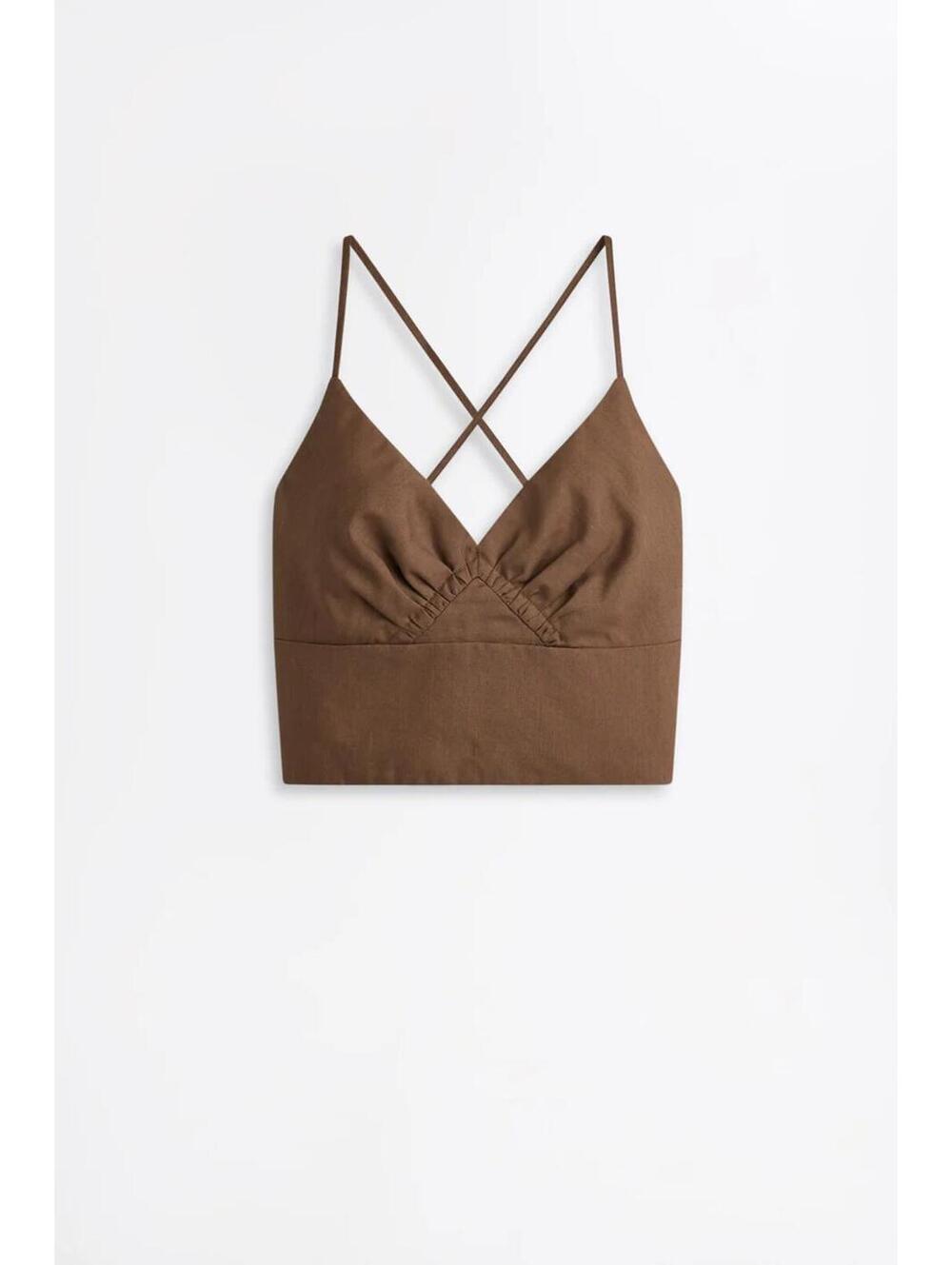 NWT matching set scanlan Theodore linen set cargo camisole+  cropped cargo pants - Picture 5 of 14